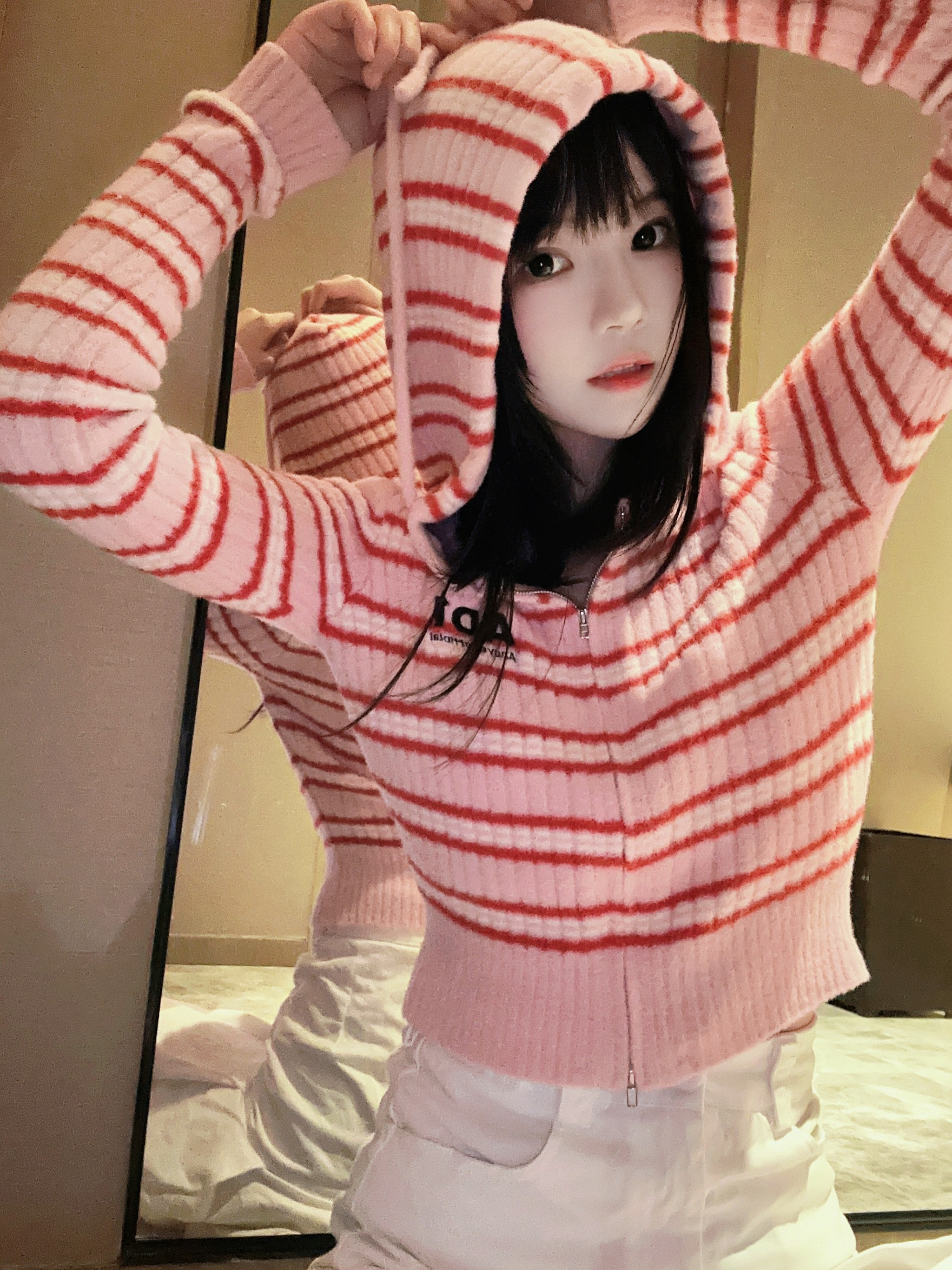 图片[1]-桜桃喵 – NO.171 条纹毛衣[22P]-XikXak